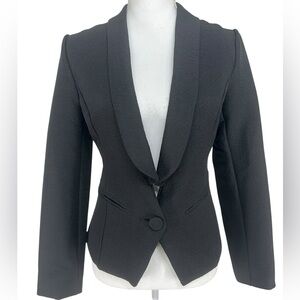 EROS APPAREL / Black Structured Slightly Textured Blazer / Small / Goth Office